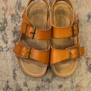 Cat & Jack Tan Double-Buckle Kids Sandals